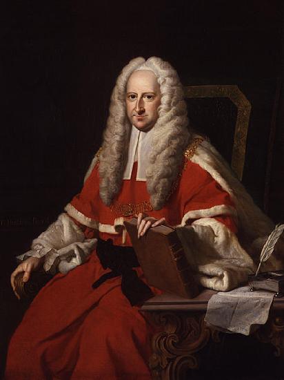 Thomas Hudson Portrait of Sir John Willes